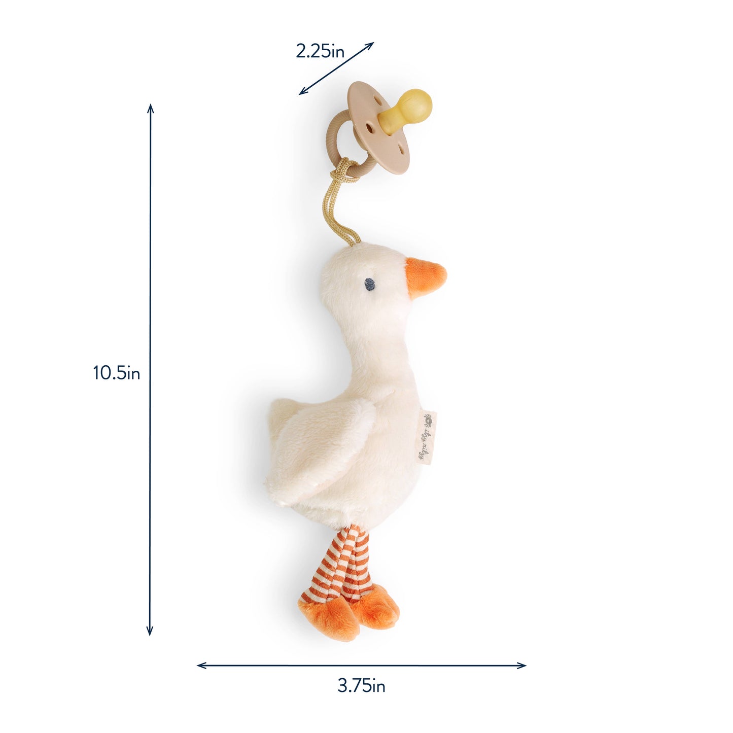 *NEW OPTIONS* Bitzy Pal Natural Rubber Pacifier & Plush