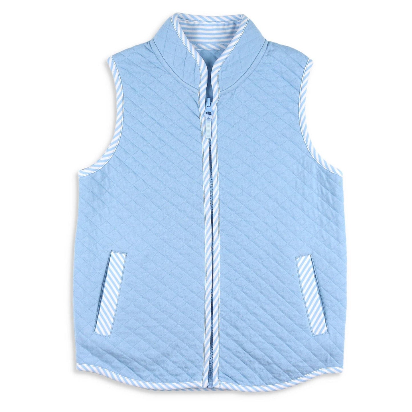 Boys Quilted Vest - Blue Lagoon