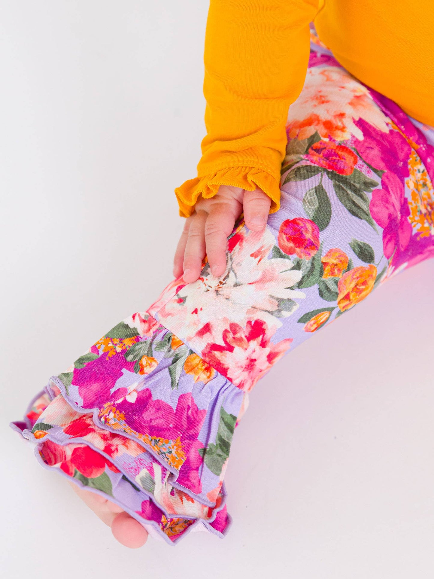 Baby Girls Lavender Valley Ruffle Flare Pants
