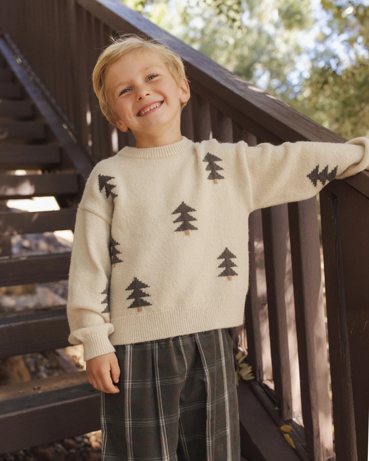 Rylee + Cru Aspen Sweater Tree Jacquard