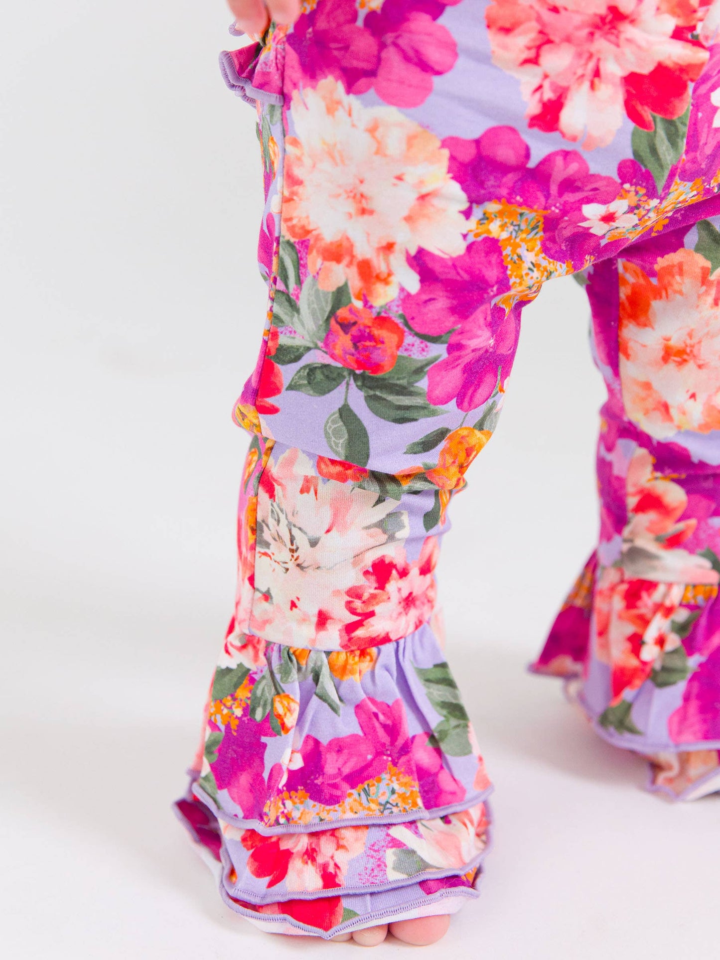 Baby Girls Lavender Valley Ruffle Flare Pants