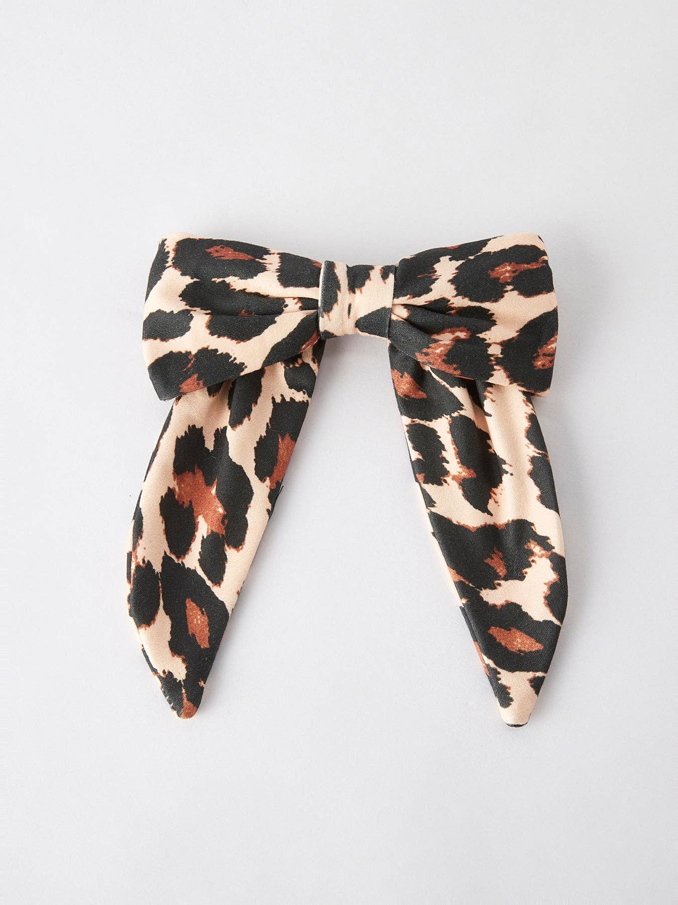 Leopard Print Bow Hairpin