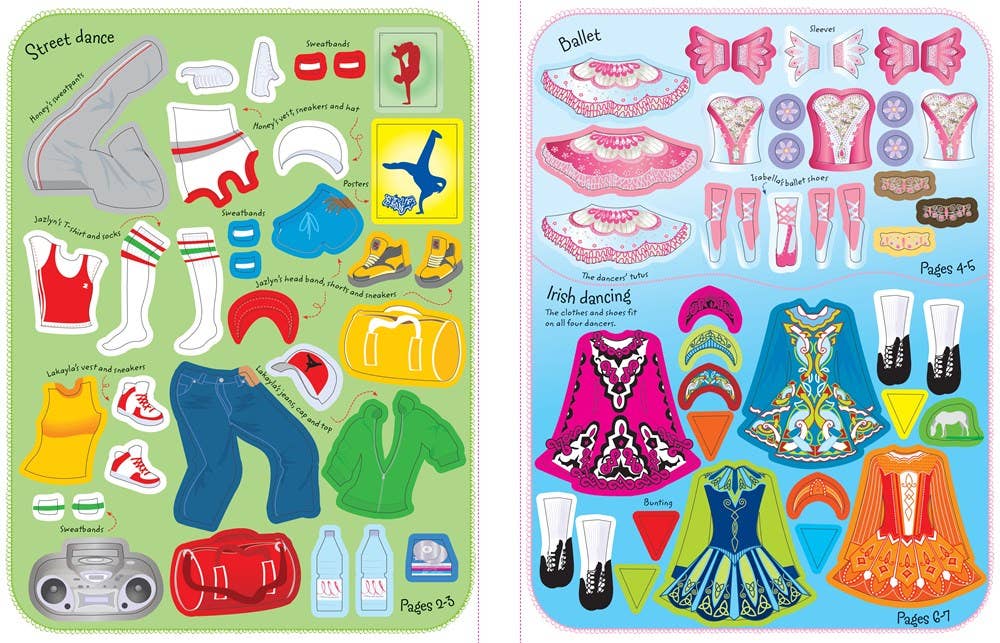 Sticker Dolly Dressing Dancers : Usborne