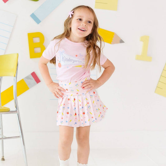 Kindergarten Bow Pennant Short Sleeve-T