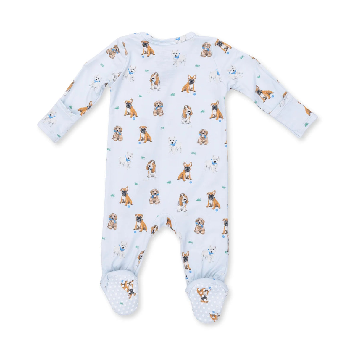 Blue Bestie Dogs- 2 Way Zipper