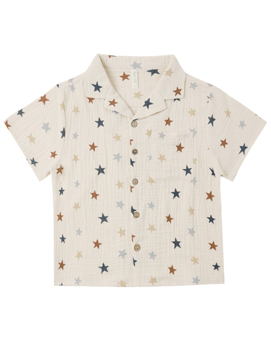 Lapel Collar Shirt Stars