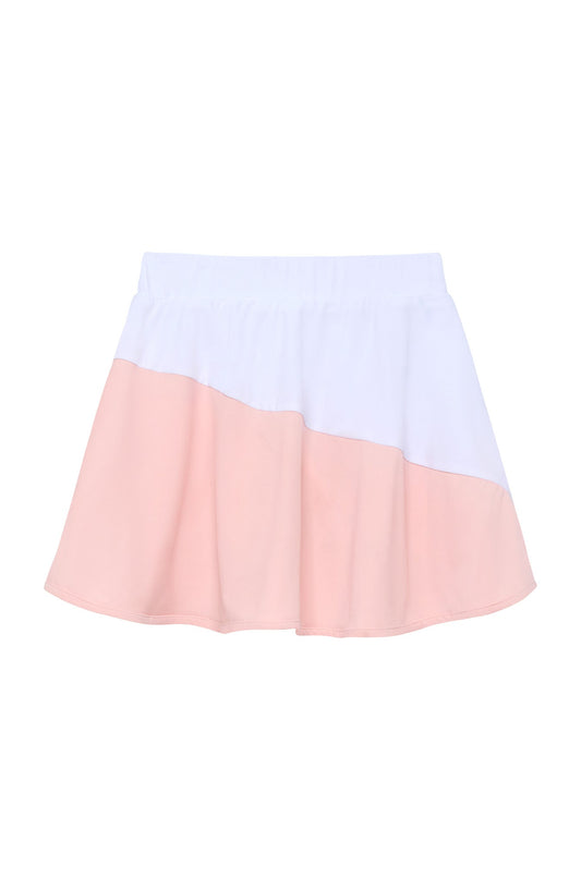 Pink and White Half Court Skort