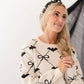 Bat Trellis Halloween Women's Sweater - Mommy and Me