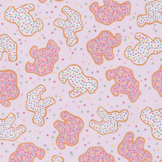 Animal Crackers Zip Footie - Pink