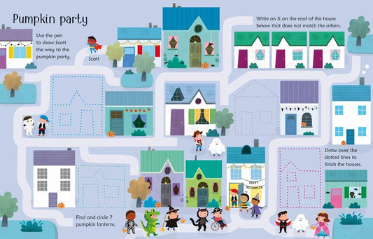 Wipe-Clean Halloween Activities : Usborne