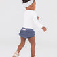 Baby Girls Faux Denim Knit RuffleButt Bloomer