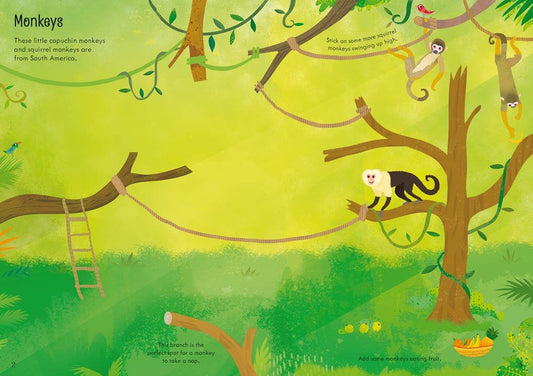 Little First Stickers Zoo : Usborne