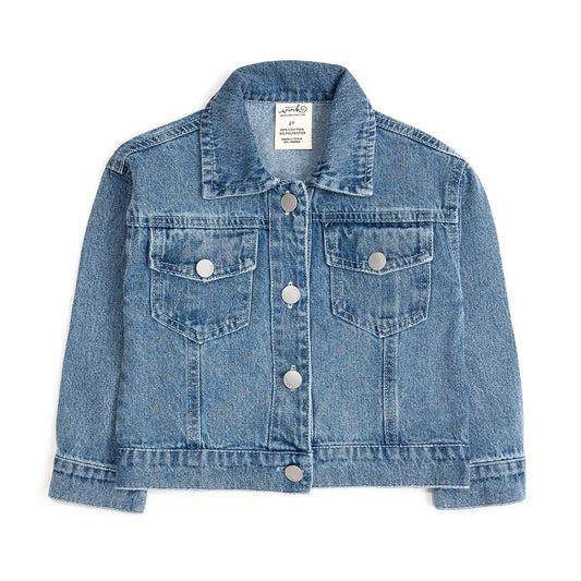 Howdy Gingham Bow Patch Denim Jacket - Western Apparel