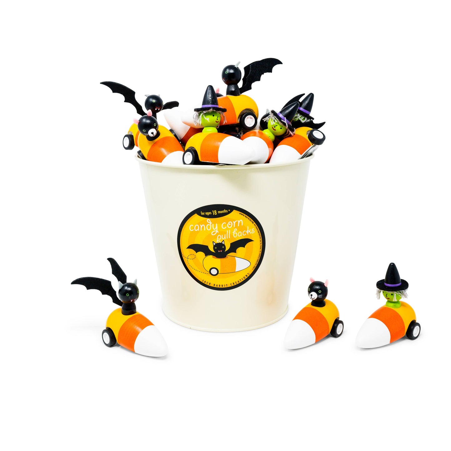 Pullback Candy Corns w/Spooky Refill - Set of 24