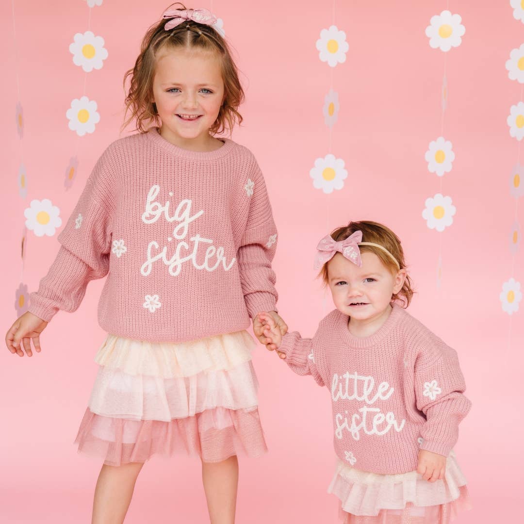 Little Sister Knit Sweater - Family Fun - Girls Clothes