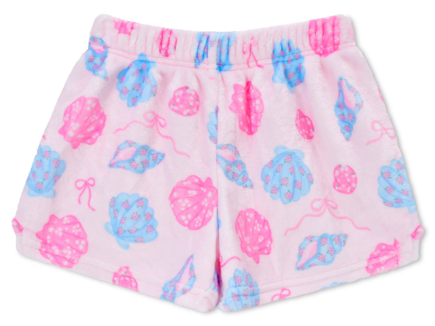 Seashells Plush Shorts (Youth Small (6-8))