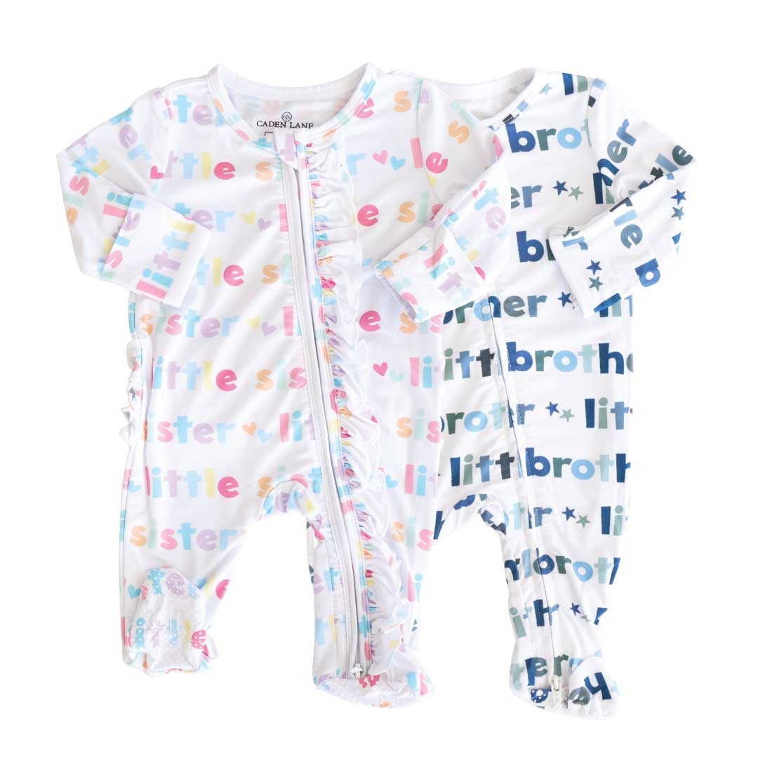 Little Sibling Zipper Footie