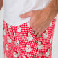 SoftSnooze™ Adult Bamboo Viscose Red Dear Santa Pajama Pants