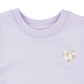 FRENCH TERRY SET - HEART / PURPLE HEATHER