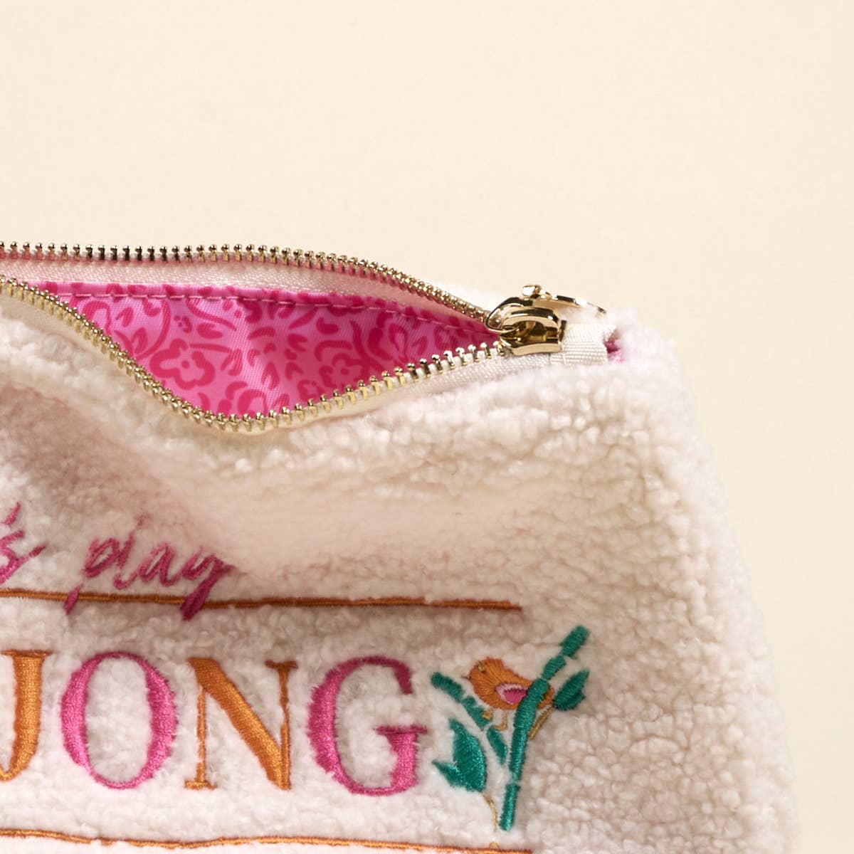 Teddy Pouch–Let's Play Mahjong