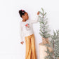 Gold Sequin Stripe | Wide-Leg Pants
