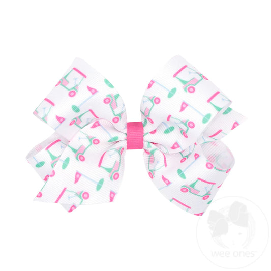 Med GG Golf Print Bow