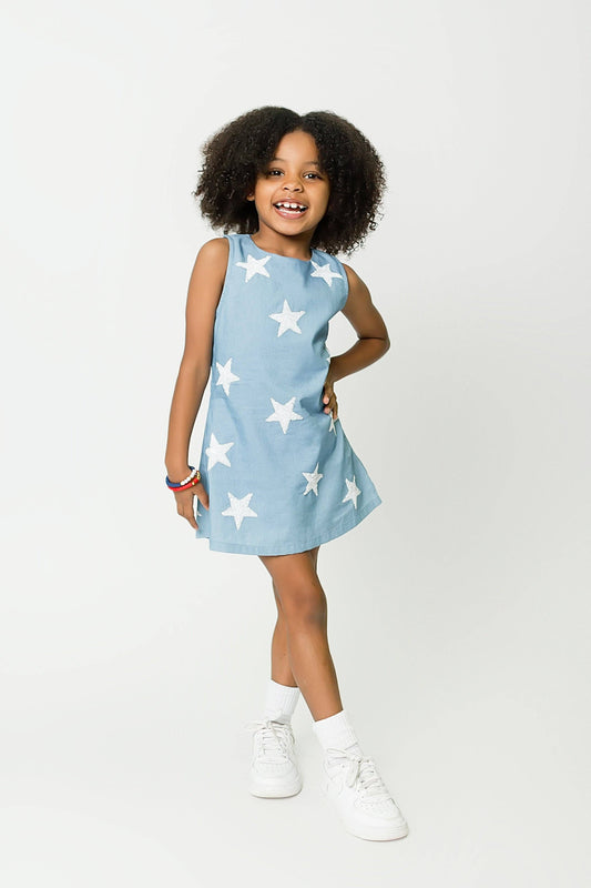 Stars Denim Dress