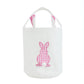 Pink Gingham Easter Bunny Basket