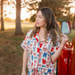 Women's Red, White & Blue Bows Set