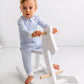 Blue Striped Baby Onesie