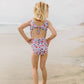 Ollie Jay Lucy Swim in Pink Celebration | girls UPF 50 swim