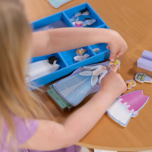 Disney Cinderella Wooden Magnet Dress-Up Play Set