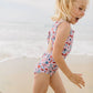 Ollie Jay Lucy Swim in Pink Celebration | girls UPF 50 swim