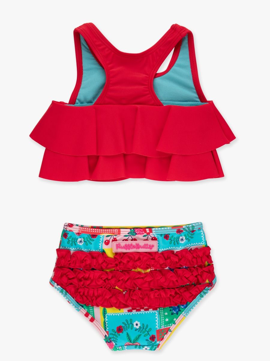 Flounce Girls Bikini - Picnic Party