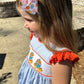 Wee Ones Medium Harvest Print Grosgrain Hair Bow