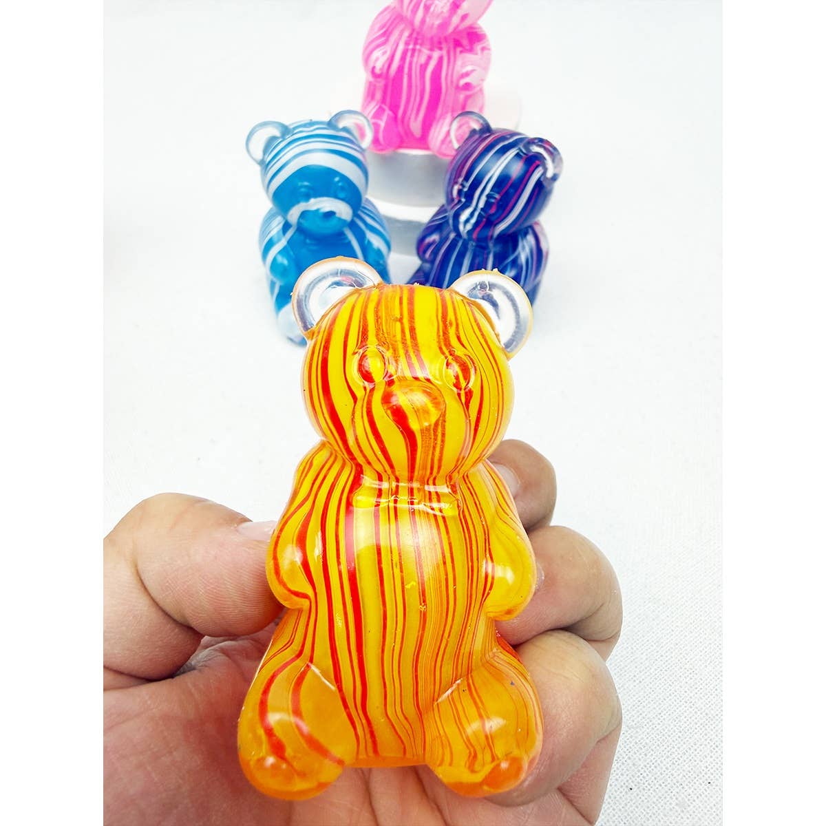 Marbled Gummy Bear Squishy Toy