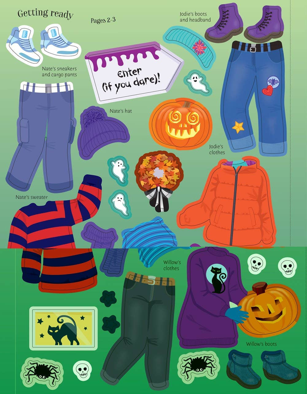 Sticker Dolly Dressing Halloween Party : Usborne