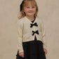 Noralee Bow Cardigan Ivory
