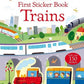 First Sticker Book Trains : Usborne