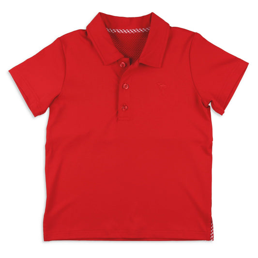 Boys Performance Polo - Red