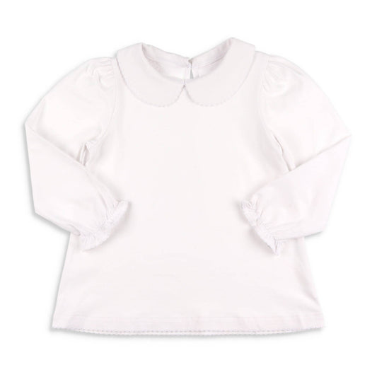 Girls Long Sleeve Collared Shirt
