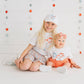Patchwork Bow Patch Short Sleeve Romper - Fourth of July
