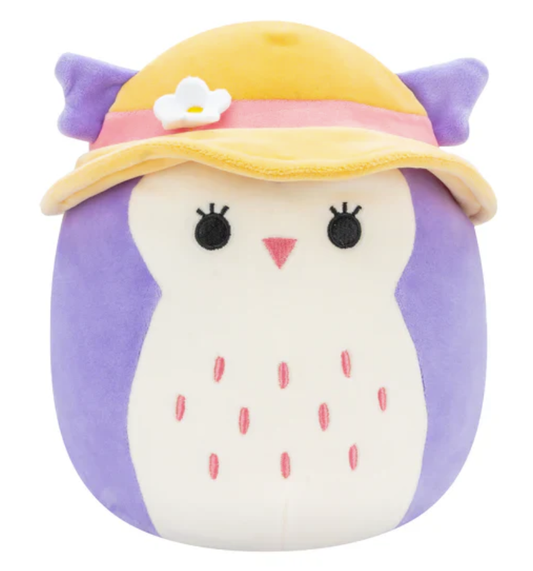 Squishmallow Plush Toy 12" Holly the Owl with Bucket Hat