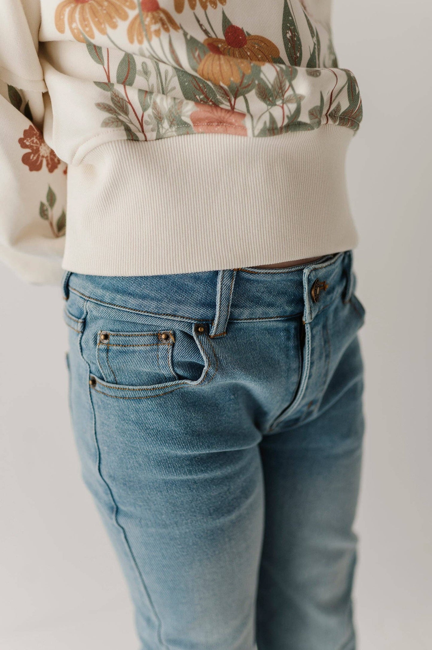 Denim Jeans with Embroidery