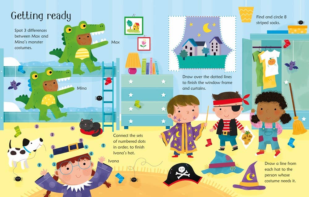 Wipe-Clean Halloween Activities : Usborne