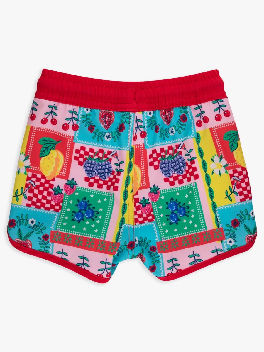 Performance Hybrid Dolphin Hem Swim Trunks - Picnic Party
