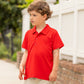 Boys Performance Polo - Red