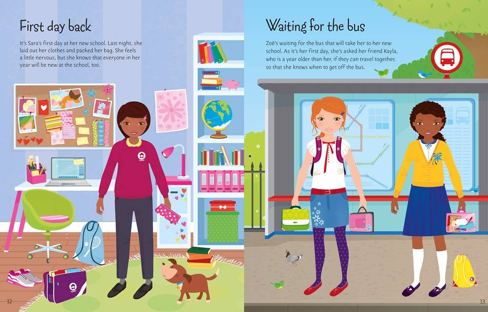Sticker Dolly Dressing Back To School : Usborne