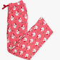 SoftSnooze™ Adult Bamboo Viscose Red Dear Santa Pajama Pants