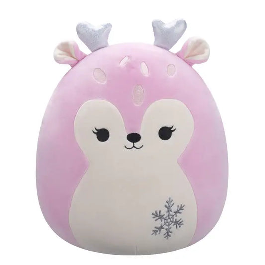 Squishmallow Christmas Plush Toy 5" Falala Pink Fawn